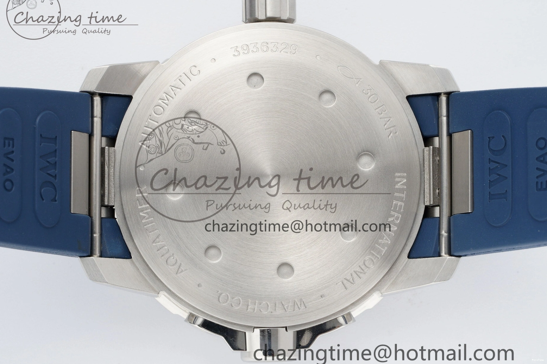 MIROTIME 0501 WellDesigned Aquatimer Automatic SS RSF 1:1 Best Edition Blue Dial on Blue Rubber Strap A 7057